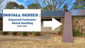 Exposed Fastener Metal Roofing Part 1 - Installing Panels