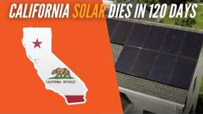 URGENT: California Solar Program Ending April 2023