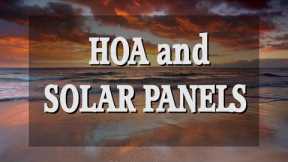 HOA and Solar Panels