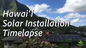Solar Panel Installation Timelapse: Kailua, Oahu, Hawaii
