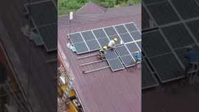 installing solar panel on roof #shorts