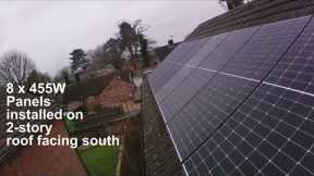 Solar PV panel DIY self install on a 2 story residential roof
