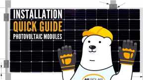 INSTALLATION GUIDE | Precautions when installing the photovoltaic module