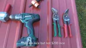 How to properly cut metal roofing and siding with tin snips