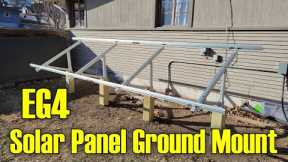 EG4 Solar Panel Ground Mount Rack Install!!
