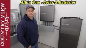 Installing an all in one Solar Inverter with Battery Backup.  The EP Cube from Canadian Solar.