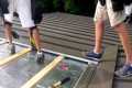 Standing seam roof installation