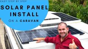 How to install a SOLAR PANEL on a CARAVAN?- EASY step by step guide