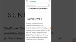 Sunpower solar panels 2023 | olar panel | solar panels for home | solar power