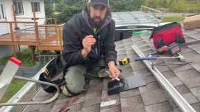 Solar Asphalt Roof Flashing | No Leaks!