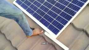 how to install solar panels on the roof using aluminium interlocks!.