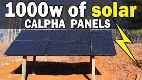 Calpha 200w Solar Panel Array Install - 1000w of Power