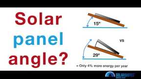 At What Angle Should Rooftop Solar Panels Be Installed?