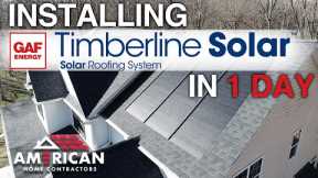 In Depth Installation: GAF Timberline Solar Roofing System