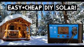 EASY AND CHEAP DIY SOLAR POWER FOR OFF GRID CABIN LIVING
