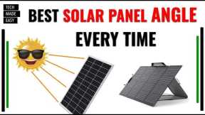 Get the BEST Solar Panel Angle Every time EcoFlow Solar Angle Guide