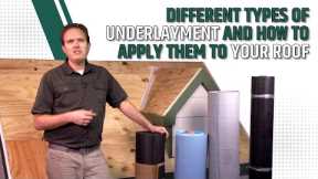 Different Types of  Underlayment and How To Apply Them To Your Shingle Roof
