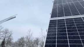 Solar panel snow/ice removal? Yes!