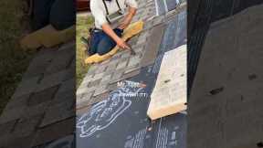 Hand-nailing shingles! 💪 #shorts #roof #roofer #roofing #roofershelper #roofero