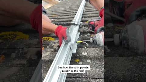 See how solar panels attach to the roof #solarpower #solarpv #solar