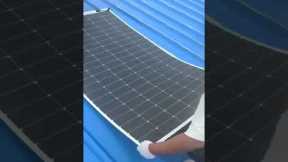 Flexible solar panels install easily on corrugated roofs, offering quick setup and versatility.