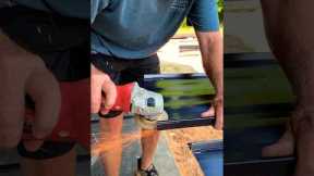 How to HEM standing seam METAL roofing #standingseam #metal #roofing