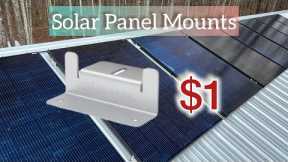 Solar panel mounting, cheap diy, on a metal roof