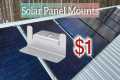Solar panel mounting, cheap diy, on a 