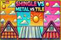 **Shingle vs. Metal vs. Tile Roofs: