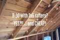 Getting R-30 in an attic suite with