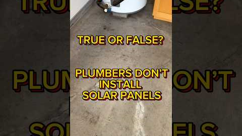 TRUE OR FALSE? PLUMBERS DON’T INSTALL SOLAR PANELS. #plumber #plumbing #bigisland #asmr #hawaii