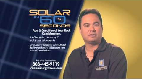 Your Roof and Solar Panels - Solar Photovoltaic (PV) System - Honolulu, Hawaii