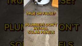 TRUE OR FALSE? PLUMBERS DON’T INSTALL SOLAR PANELS. #plumber #plumbing #bigisland #asmr #hawaii
