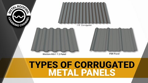 Types of Corrugated Metal Roofing, Siding, Wall Panels: Which Is The Best Exposed Fastener Panel?
