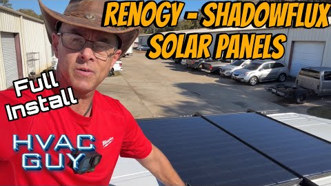 Installing The Renogy Shadowflux 200 Watt Solar Panels On My Van!