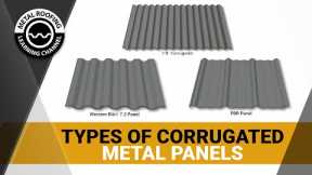 Types of Corrugated Metal Roofing, Siding, Wall Panels: Which Is The Best Exposed Fastener Panel?