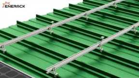 Enerack KR 18 metal roof standing seam clamp installation   solar panel mounting #howto