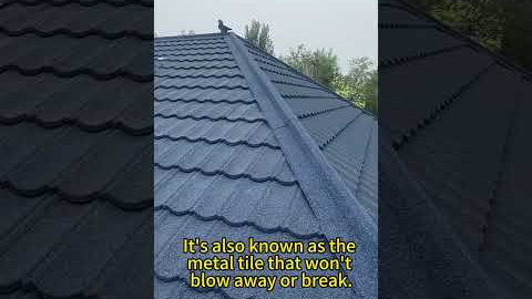 Fire resistant stone coated metal roofing! #metalroofing #roofinginnovation #roof