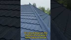 Fire resistant stone coated metal roofing! #metalroofing #roofinginnovation #roof