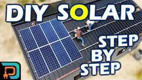 9kW DIY Home Solar Panel System Installation - Start to Finish
