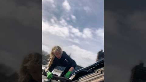 #Solar Panel Installation on the Roof 💪☀️ - Subscribe for more!