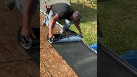 First thing that goes on a roof? Ice & water shield #construction #roofing #contractor #tools #diy