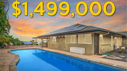 Hawaii Real Estate - Views, Pool, Solar on a large lot and NO HOA!