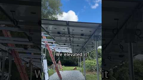 Carport system 🚗🏠☀️ #solarsystem #solarinstall #beforeandafter #homeimprovement #homeupgrade