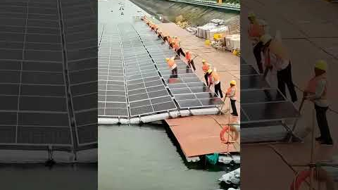 Installing floating solar photovoltaics: Collecting electricity