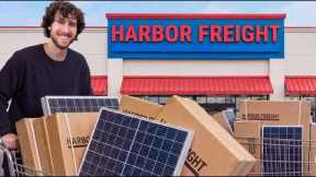 I Tried Every Solar Panel at Harbor Freight