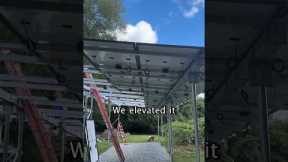 Carport system 🚗🏠☀️ #solarsystem #solarinstall #beforeandafter #homeimprovement #homeupgrade