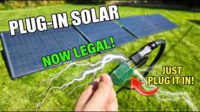 DIY Plug-In Solar Power LEGAL in All 50 States! (First Look at Craftstrom Solar)