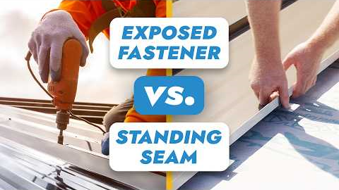 Exposed Fastener vs. Standing Seam Metal Roofing: Which Should You Pick?