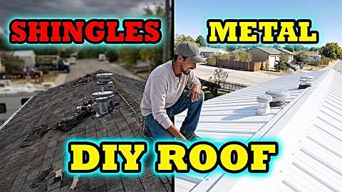 How we installed Metal Roofing over Shingles and replaced a Skylight D.I.Y.